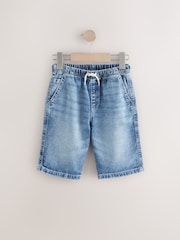 Mid Blue Bermuda Pull On Denim Shorts (3-16yrs) - Image 6 of 9