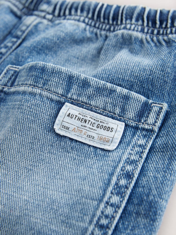 Mid Blue Bermuda Pull On Denim Shorts (3-16yrs) - Image 9 of 9