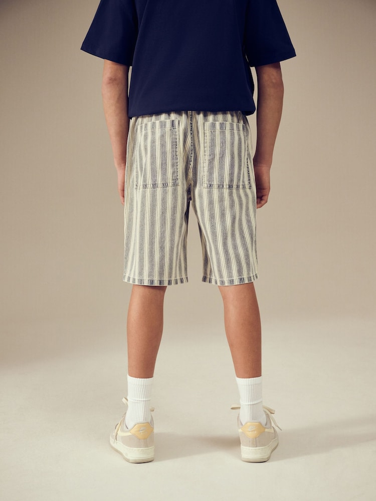 Bande bleue - Short Bermuda Pull On en jean (3-16ans) - Image 3 of 8