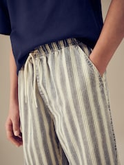Blue Stripe Bermuda Pull On Denim Shorts (3-16yrs) - Image 4 of 8