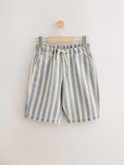 Blue Stripe Bermuda Pull On Denim Shorts (3-16yrs) - Image 5 of 8
