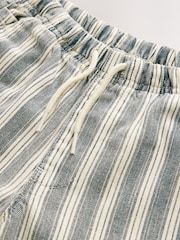 Blue Stripe Bermuda Pull On Denim Shorts (3-16yrs) - Image 7 of 8
