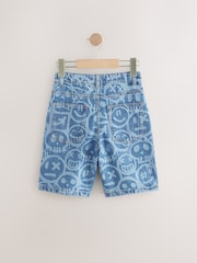 Blue Faces Wide Authentic Denim Shorts (3-16yrs) - Image 6 of 8