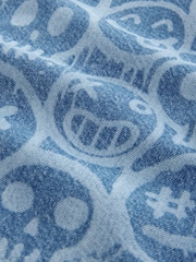 Blue Faces Wide Authentic Denim Shorts (3-16yrs) - Image 8 of 8