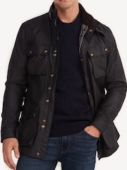 Belstaff Black Wax Cotton Trialmaster Jacket - Image 4 of 7