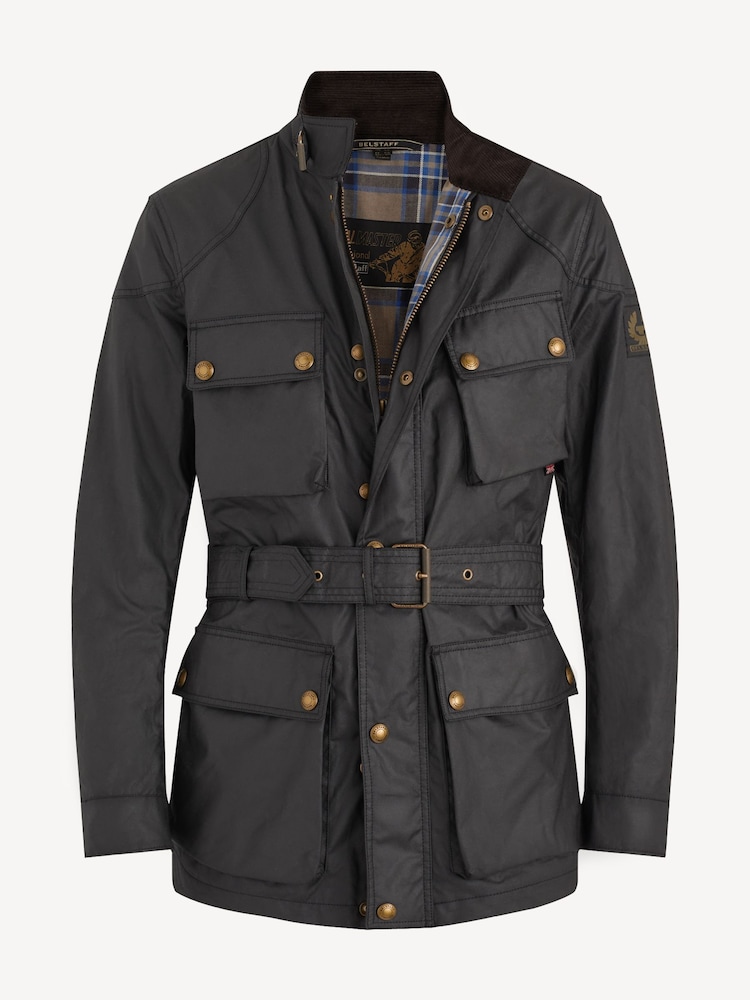 Belstaff Black Wax Cotton Trialmaster Jacket - Image 7 of 7