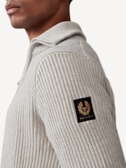 Belstaff Cream Stanley Quarter Zip Jumper - Image 4 of 6