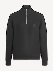 Belstaff Black Hockley Quarter Zip Sweatshirt - Image 5 of 5