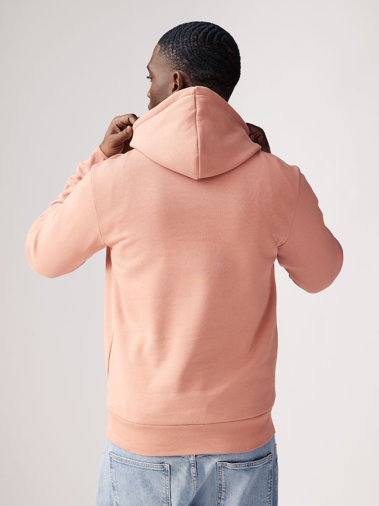 Lacoste Logo Cotton Hoodie - Image 2 of 4