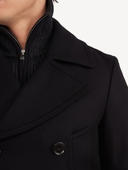 Belstaff Black Milford Double Breasted Coat - Image 4 of 7