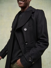 Belstaff Black Milford Double Breasted Coat - Image 6 of 7