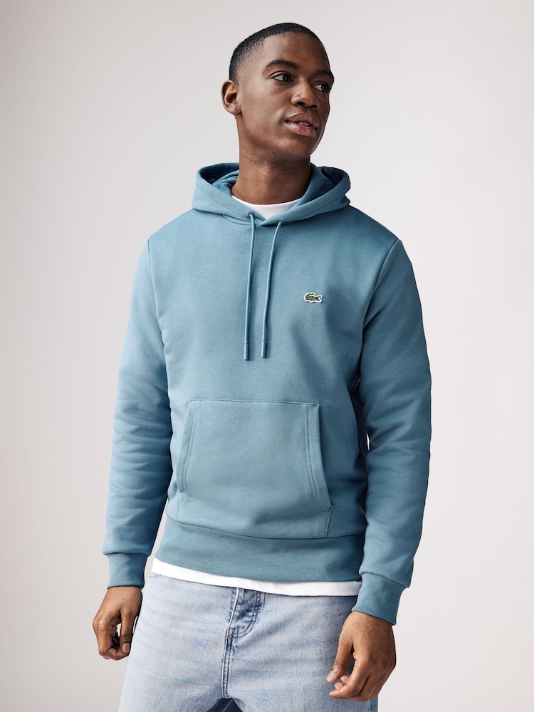 Lacoste Logo Cotton Hoodie - Image 1 of 4