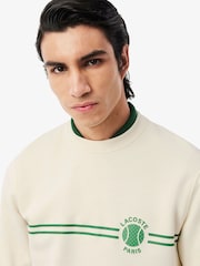 Lacoste Classic Fit Print and Embroidery Detail Sweatshirt - Image 3 of 8