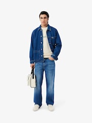 Lacoste Classic Fit Print and Embroidery Detail Sweatshirt - Image 4 of 8