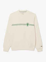 Lacoste Classic Fit Print and Embroidery Detail Sweatshirt - Image 5 of 8