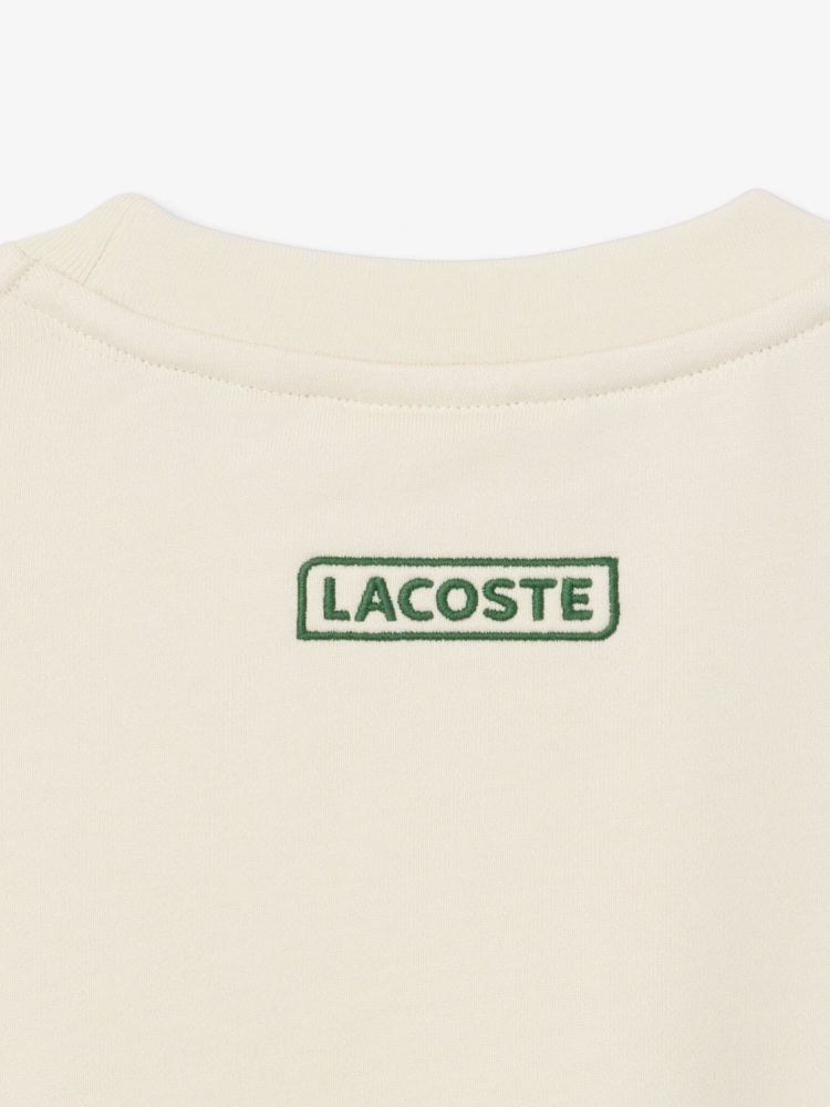 Lacoste Classic Fit Print and Embroidery Detail Sweatshirt - Image 8 of 8
