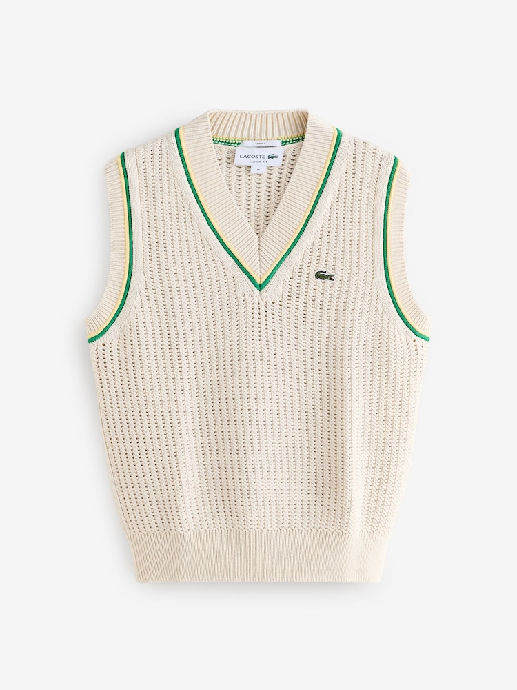 Lacoste Cream Sweater Vest - Image 1 of 1