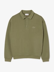 Lacoste Double Face Piqué Sweatshirt Polo Collar - Image 1 of 2
