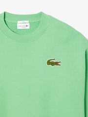 Lacoste Loose Fit Croc Signature Fleece Sweatshirt - Image 5 of 5
