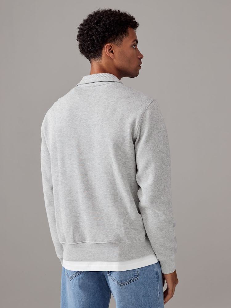 Lacoste Regular Fit Quarter Zip Neck 100% Cotton Sweatshirt - Image 2 of 5