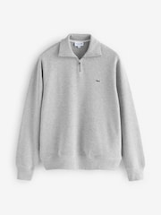 Lacoste Regular Fit Quarter Zip Neck 100% Cotton Sweatshirt - Image 5 of 5