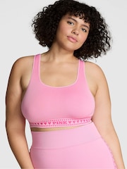 Victoria's Secret PINK Dusk Pink Seamless Longline Bra - Image 1 of 3