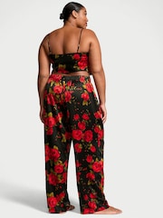 Zwarte Glamorous roos - Victoria's Secret cropped satijnen pyjama - Image 2 of 3