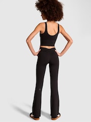 Victoria's Secret PINK Black Flare Relay Cinch Leggings - Image 2 of 3