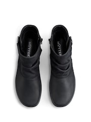 Hotter Black Wide Fit Rumour Zip Buckle Boots - Image 3 of 3