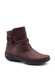 Hotter Red Rumour Zip/Buckle Wide Fit Boots - Image 2 of 4