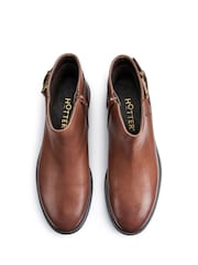 Hotter Brown Regular Fit Ascot Zip Boots - Image 3 of 4