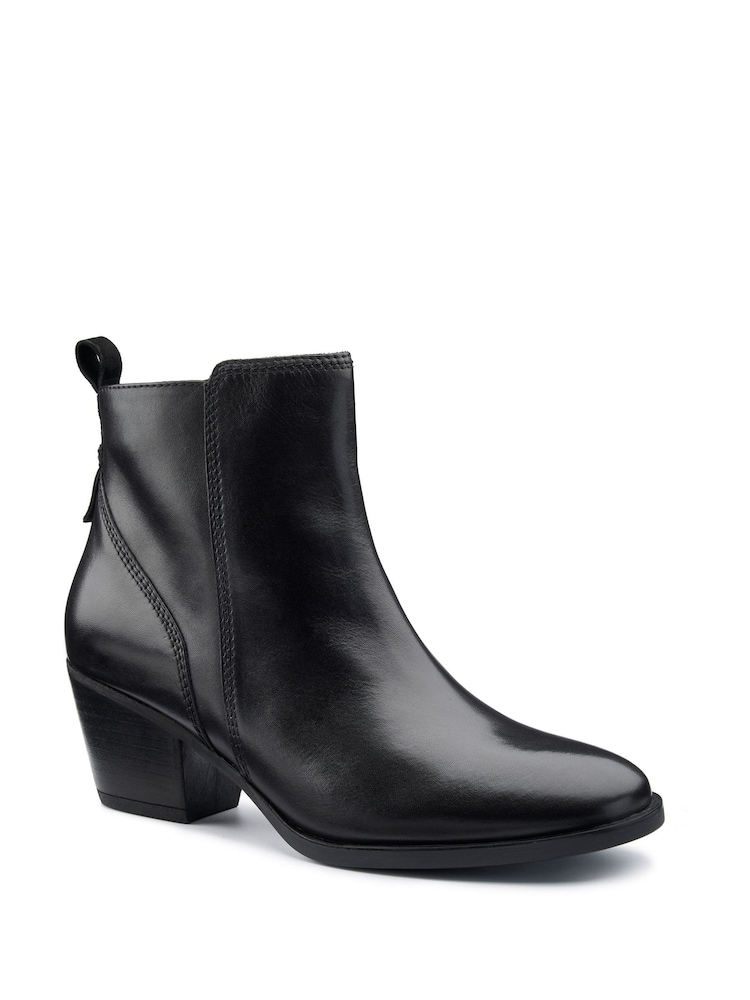 Hotter Black Regular Fit Delight Zip Boots - Image 2 of 4