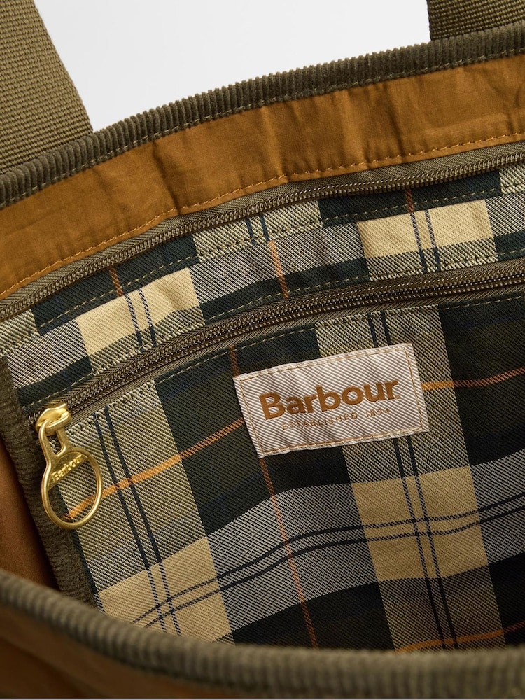 Barbour® Green 100% Cotton Mya Tote Bag - Image 11 of 11