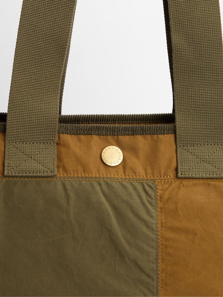 Barbour® Green 100% Cotton Mya Tote Bag - Image 9 of 11