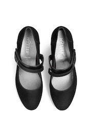 Hotter Black Samba Touch-Fastening Wide Fit Shoes - Image 3 of 4