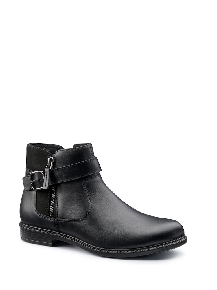 Hotter Black Regular Fit Kingston Zip Boots - Image 2 of 4 Hotter Black Regular Fit Kingston Zip Boots - Image 2 of 4