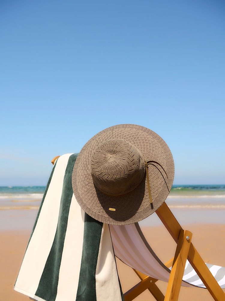Barbour® Green Robin Crochet Sun Hat - Image 1 of 2