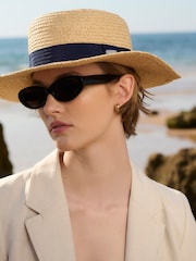 Barbour® Natural Lily Straw Summer Hat - Image 1 of 5