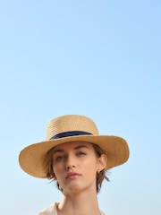 Barbour® Natural Lily Straw Summer Hat - Image 2 of 5