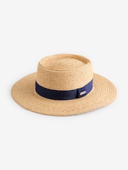 Barbour® Natural Lily Straw Summer Hat - Image 3 of 5