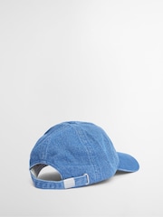 Barbour® Blue International Emily Varsity Logo Sports 100% Cotton Cap - Image 4 of 5