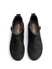 Hotter Black Regular Fit Derby Zip Boots - Image 4 of 4