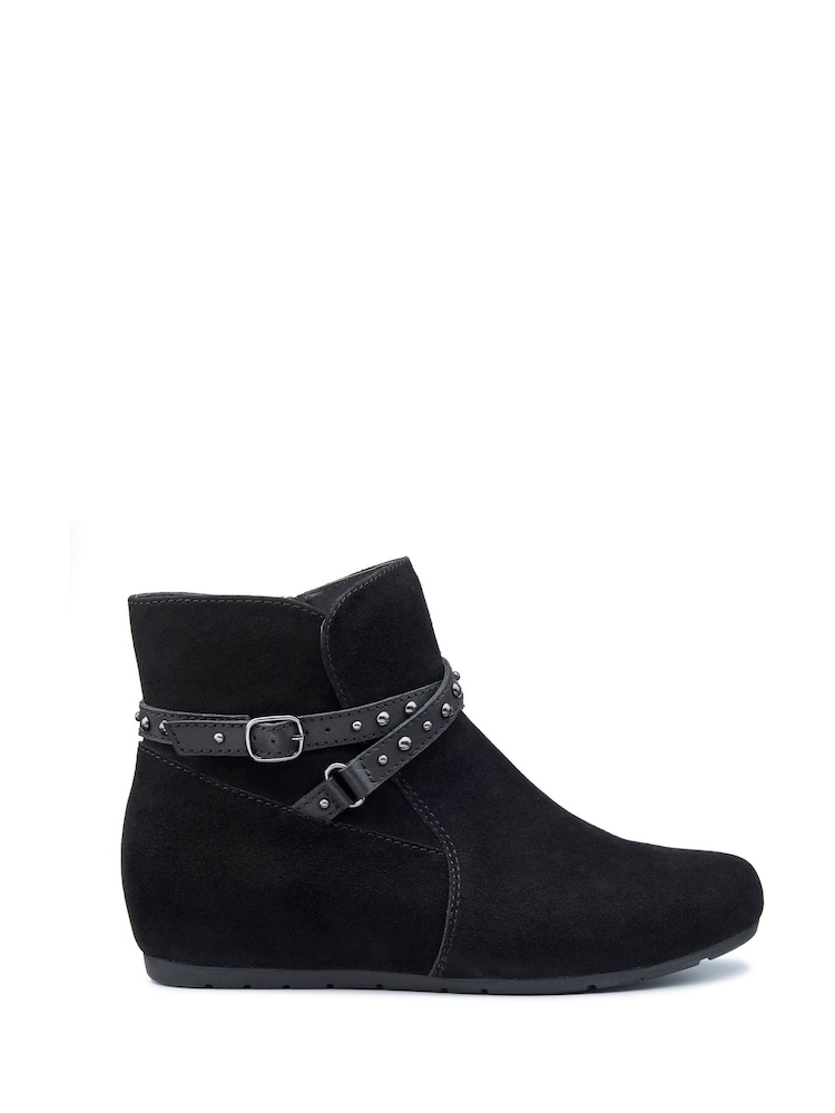 Hotter Black Regular Fit Avocet Zip Boots - Image 1 of 4