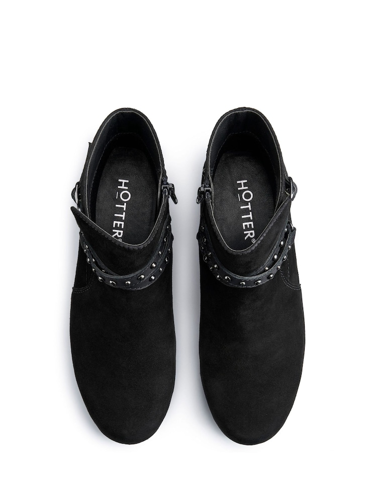 Hotter Black Regular Fit Avocet Zip Boots - Image 2 of 4