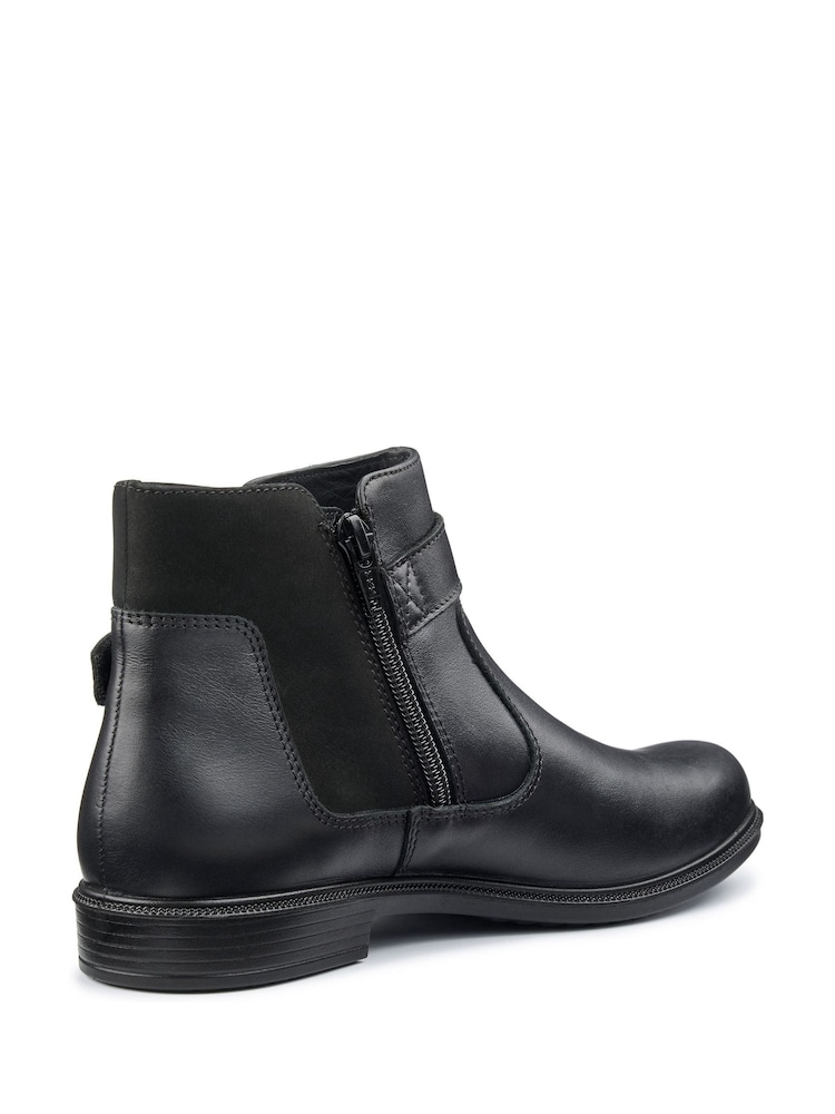 Buy Hotter Black Kingston Zip Wide Fit Boots from the Next UK
