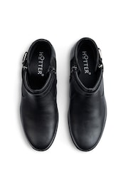 Hotter Black Kingston Zip Wide Fit Boots - Image 4 of 4