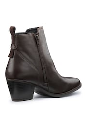 Hotter Brown Regular Fit Delight Zip Boots - Image 3 of 4