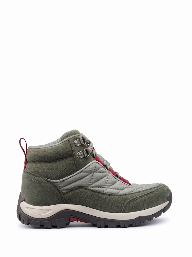 Hotter Green Regular Fit Advance Waterproof Lace-Up Boots - Image 1 of 4
