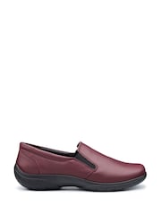 Hotter Glove II Burgundy Red Extra Wide Fit Slip-On Shoes - Image 1 of 4