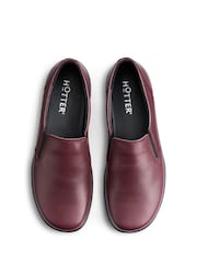 Hotter Glove II Burgundy Red Extra Wide Fit Slip-On Shoes - Image 4 of 4